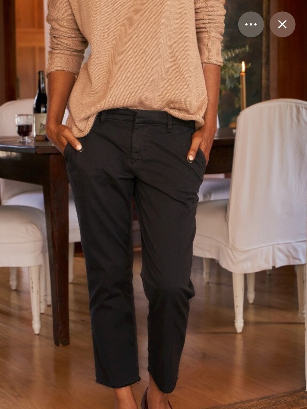 Frank & Eileen Black wicklow Italian chinos